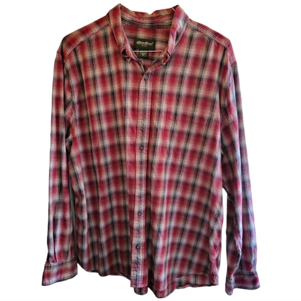 Eddie Bauer Plaid Shirt Size XL